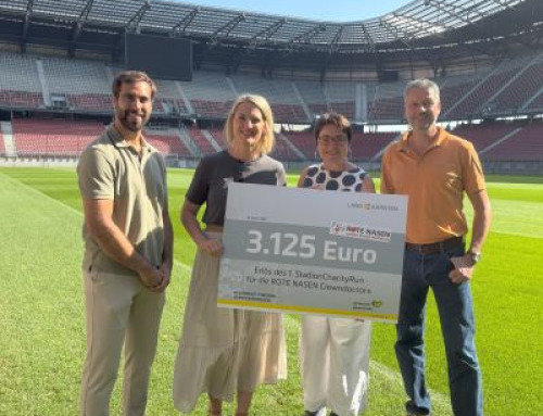 StadionCharityRun: 3.125 Euro für ROTE NASEN „erlaufen“