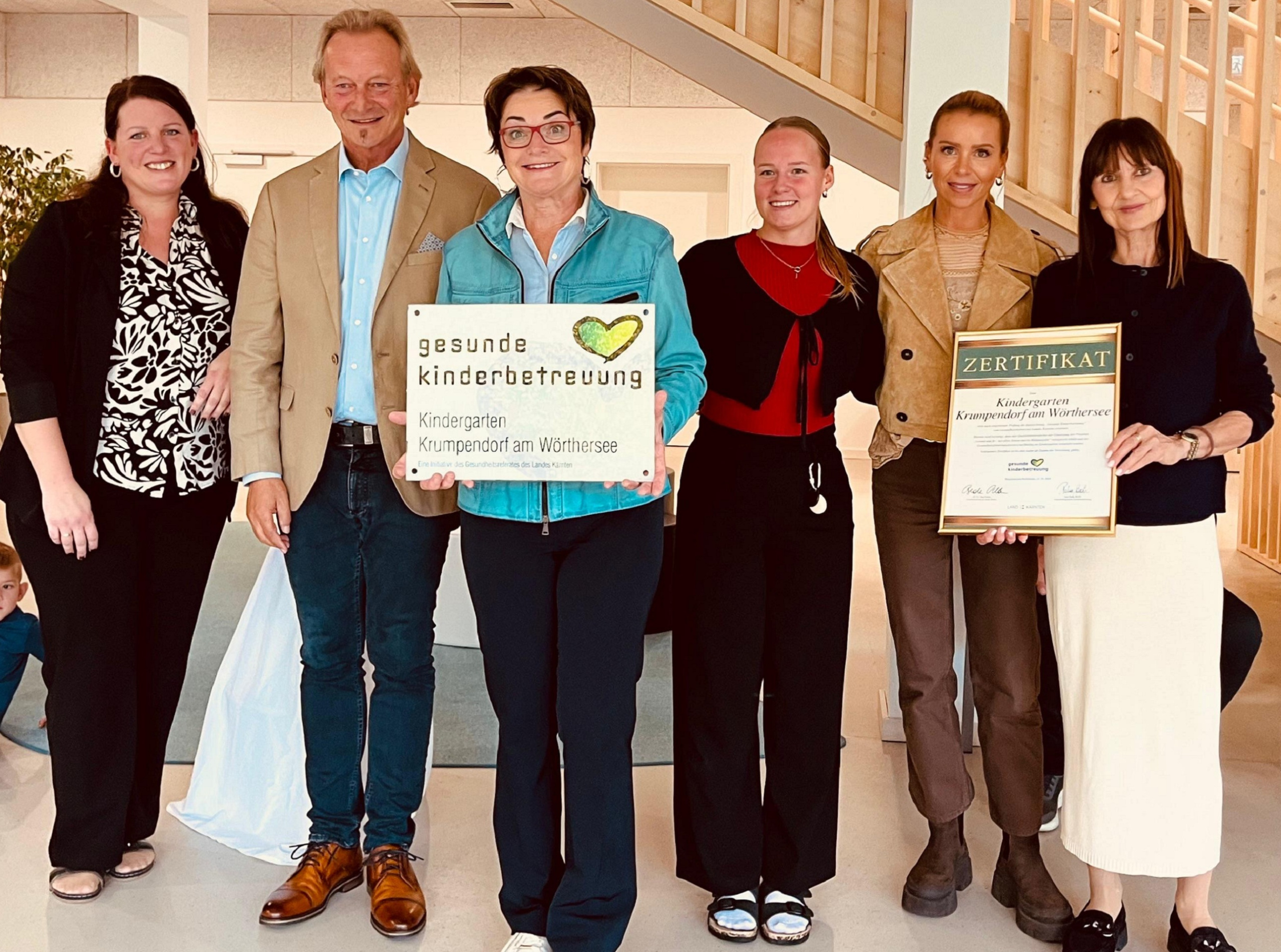 Lydia Vaschauner, Gernot Bürger (Bgm.),Janine Geigl, Sarah Pucker, Gabriela Zwipp